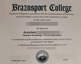 purchase realistic Brazosport College degree