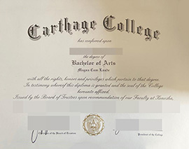 purchase realistic Carthage College degree