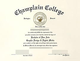 purchase realistic Champlain College degree