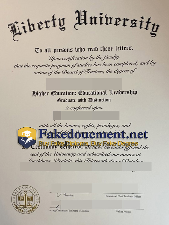 purchase realistic Liberty University diploma