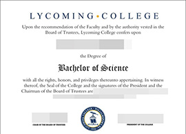 purchase realistic Lycoming College degree