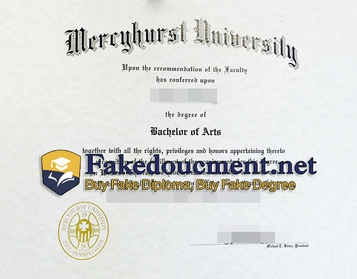 purchase realistic Mercyhurst University diploma