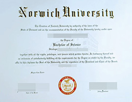 purchase realistic Norwich University degree