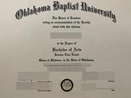 purchase realistic Oklahoma Baptist University degree