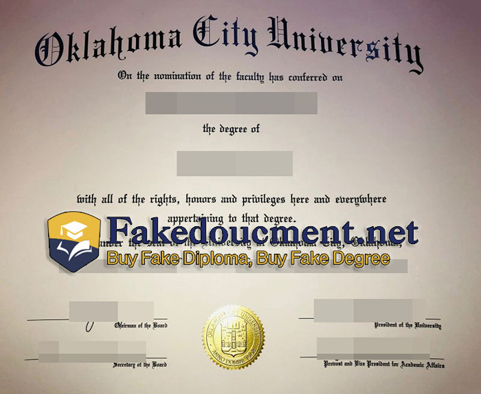 purchase realistic Oklahoma City University diploma