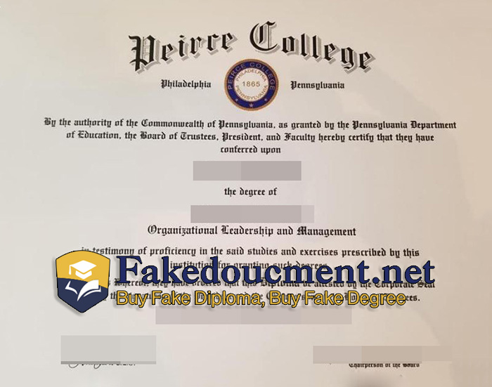 purchase realistic Peirce College diploma