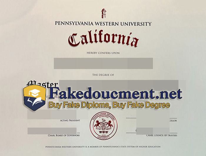 purchase realistic Pennsylvania Western University diploma