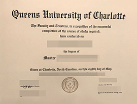 purchase realistic Queens University of Charlotte degree