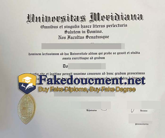 purchase realistic Universitas Meridiana diploma