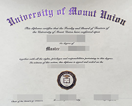 purchase realistic University of Mount Union degree