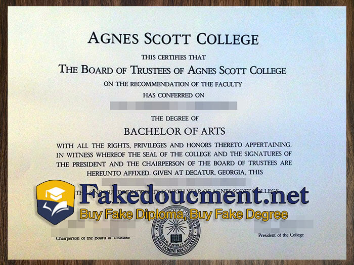 WhatsApp: +86 13698446041  Can l copy a verified Agnes Scott College degree online? Agnes-Scott-College-degree