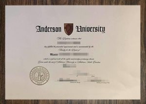 purchase realistic Anderson University degree