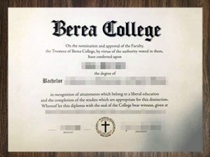 purchase realistic Berea College degree