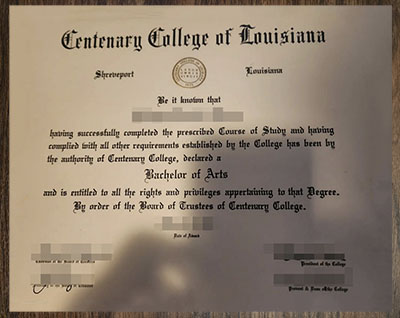 purchase realistic Centenary College of Louisiana degree