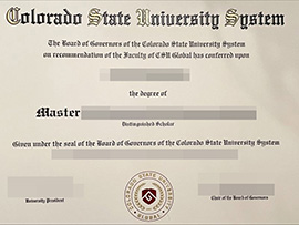 purchase realistic Colorado State University degree