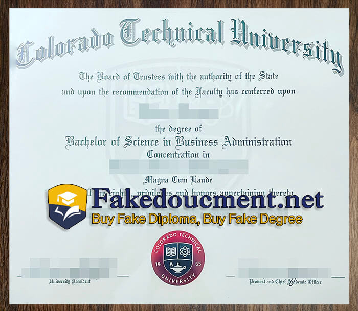 purhase realistic Colorado Technical University diploma