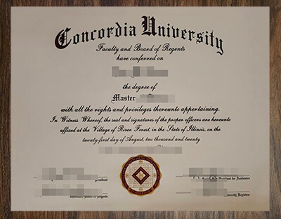 purchase realistic Concordia University Chicago degree