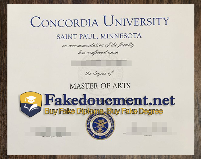 purchase realistic Concordia University St Paul diploma