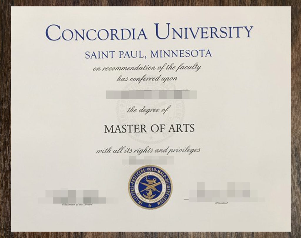 purchase realistic Concordia University St Paul degree