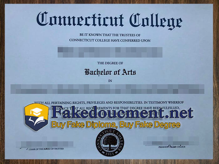 purchase realistic Connecticut College diploma