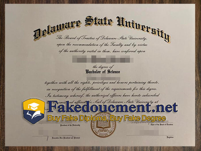 purchase realistic Delaware State University diploma