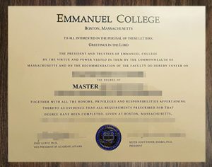 purchase realistic Emmanuel College degree