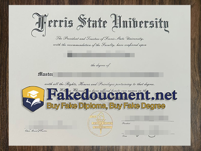 purchase realistic Ferris State University diploma