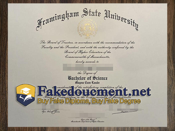 purchase realistic Framingham State University diploma