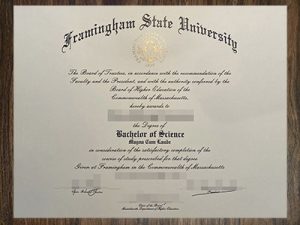 purchase realistic Framingham State University degree