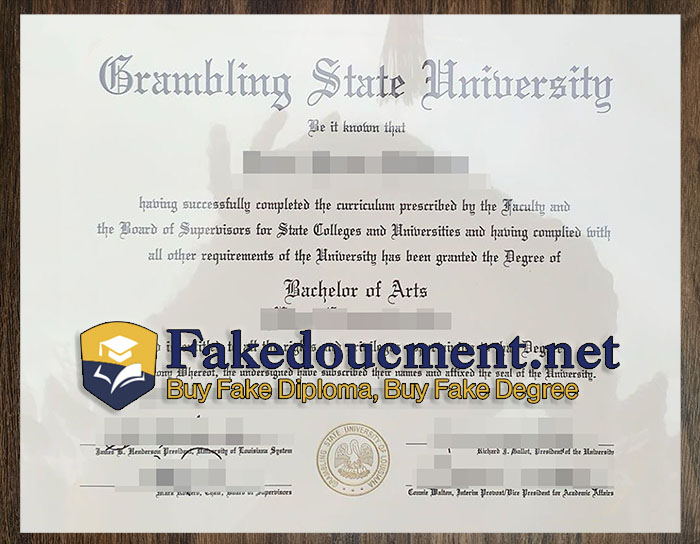 purchase realistic Grambling State University diploma