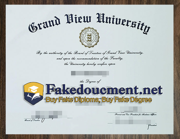 purchase realistic Grand View University diploma