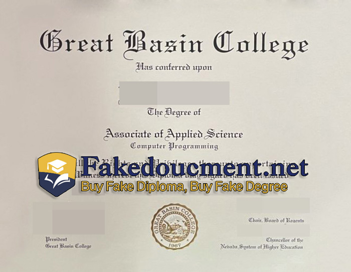 purchase realistic Great Basin College diploma