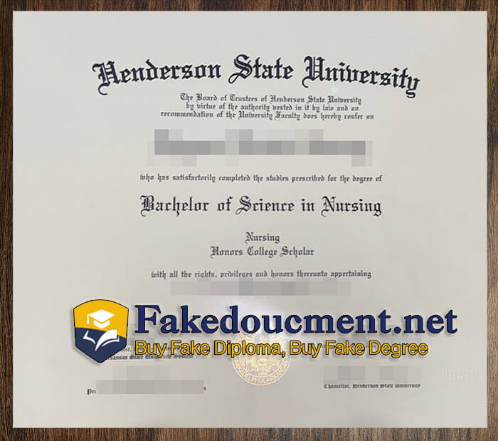 purchase realistic Henderson State University diploma