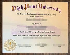 purchase realistic High Point University degree