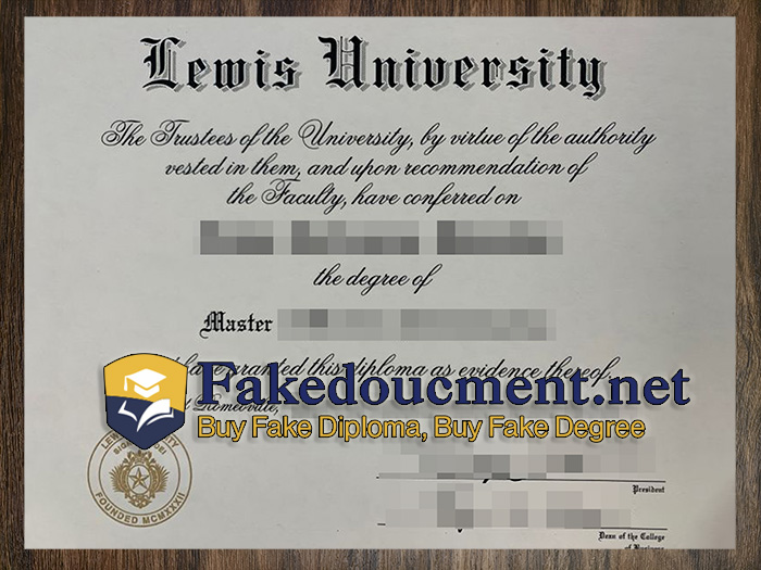 purchase realistic Lewis University diploma