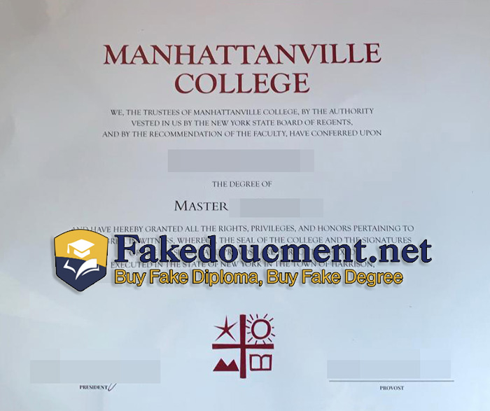 purchase realistic Manhattanville College diploma