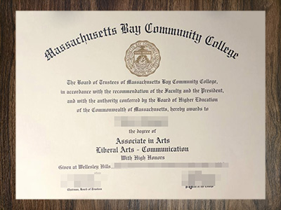 purchase realistic Massachusetts Bay Community College degree