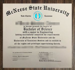 purchase realistic McNeese State University degree