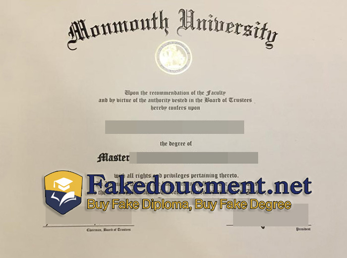 purchase realistic Monmouth University diploma