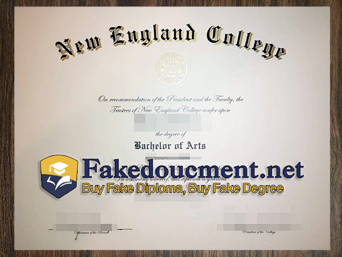 purchase realistic New England College diploma