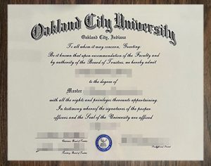 purchase realistic Oakland City University degree