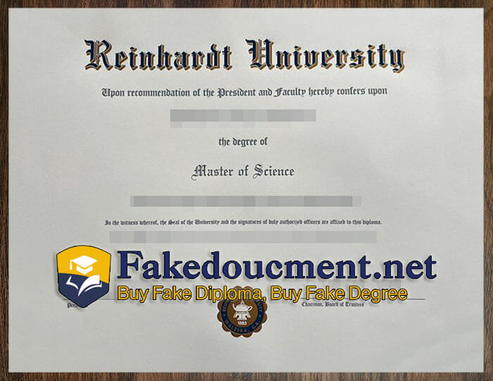 purchase realistic Reinhardt University diploma