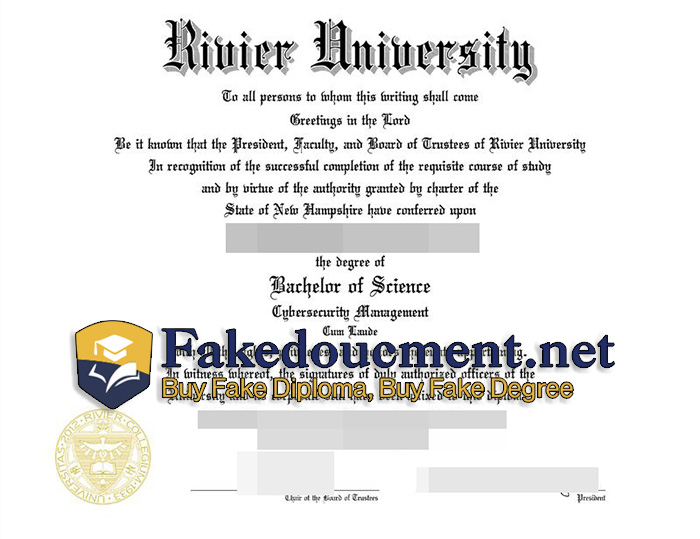 purchase realistic Rivier University diploma