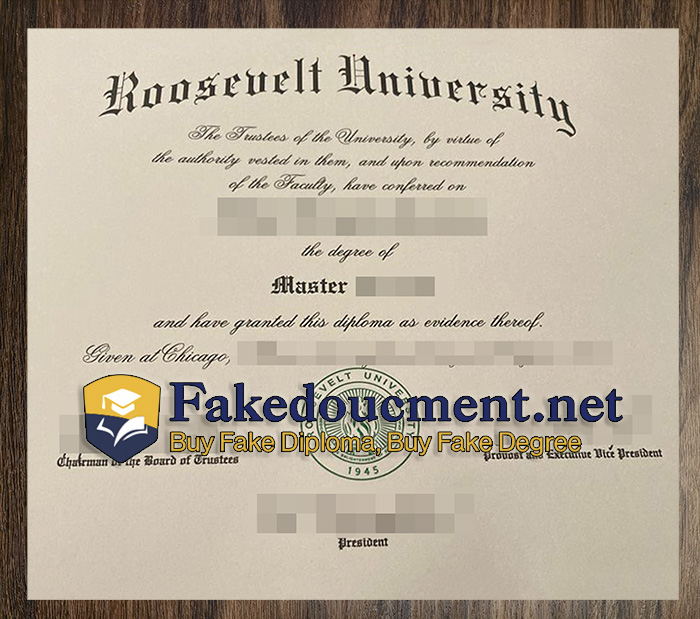 purchase realistic Roosevelt University diploma