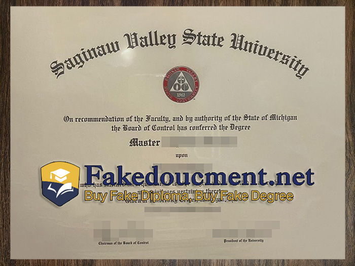 purchase realistic Saginaw Valley State University diploma