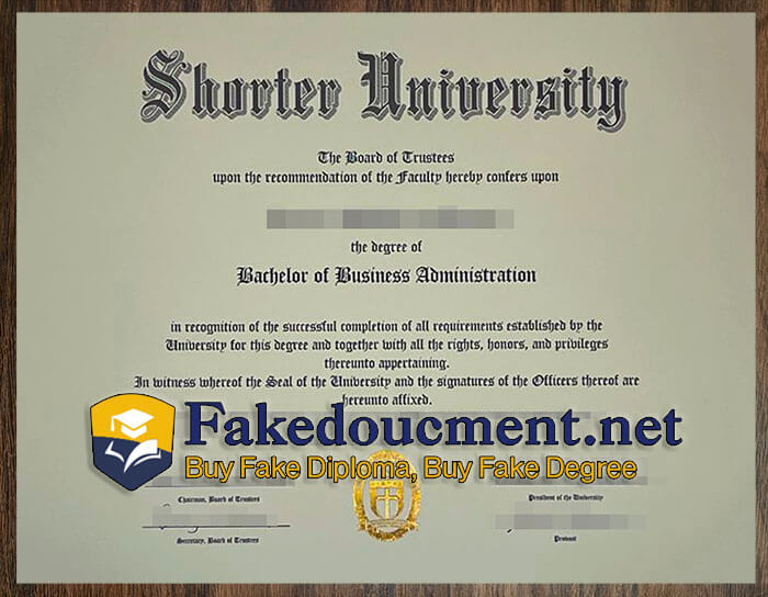 purchase realistic Shorter University diploma