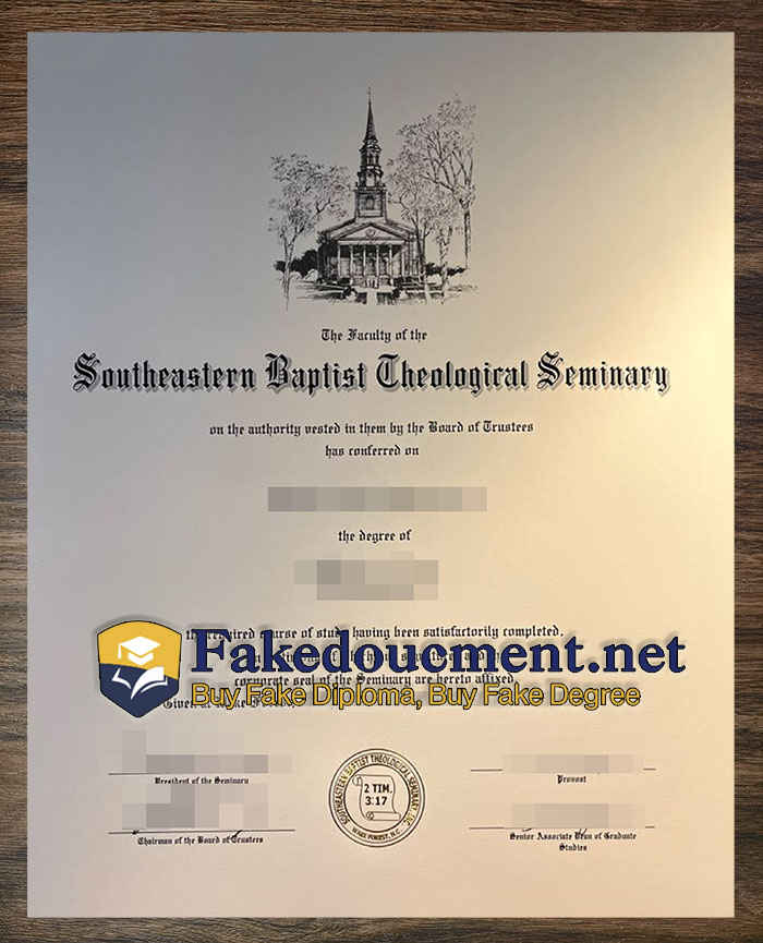 purchase realistic Southeastern Baptist Cheologiral Seminary diploma