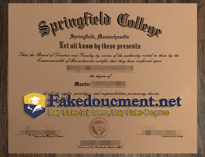 purchase realistic Springfield College diploma