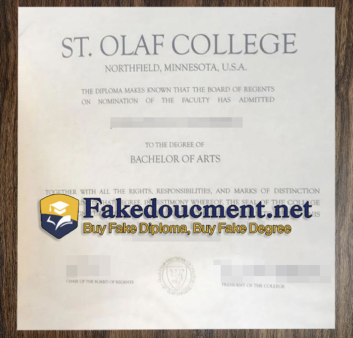 purchase realistic St Olaf College diploma