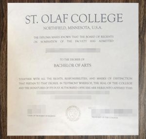 purchase realistic St Olaf College degree